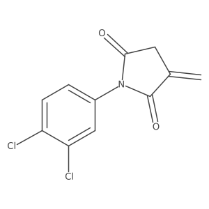1-(3,4-Dichlorophenyl)-3-methylidenepyrrolidine-2,5-dione Structure