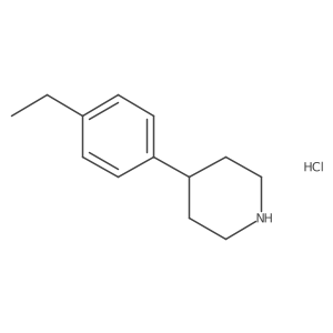 4-(4-Ethylphenyl)piperidine hydrochloride结构式