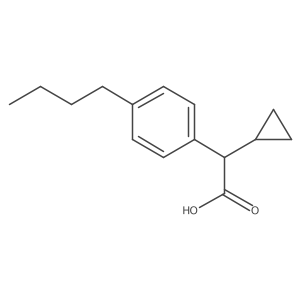 4-Butyl-I+/--cyclopropylbenzeneacetic acid Structure