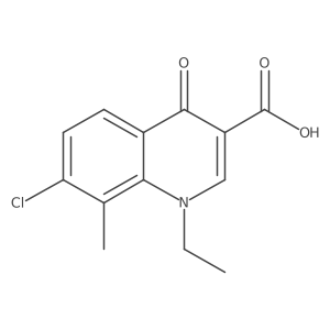 7-Chloro-1-ethyl-1,4-dihydro-8-methyl-4-oxo-3-quinolinecarboxylic acid Structure