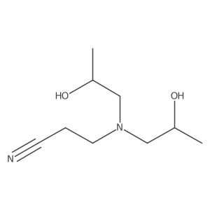 3-[Bis(2-hydroxypropyl)amino]propanenitrile Structure
