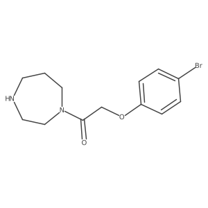 2-(4-Bromophenoxy)-1-(hexahydro-1H-1,4-diazepin-1-yl)ethanone Structure