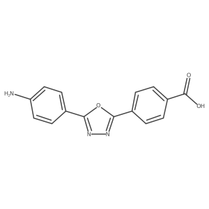 4-[5-(4-Aminophenyl)-1,3,4-oxadiazol-2-yl]benzoic acid Structure