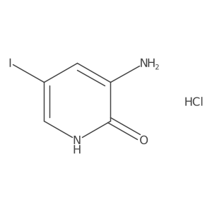 3-Amino-5-iodopyridin-2(1H)-onehydrochloride Structure