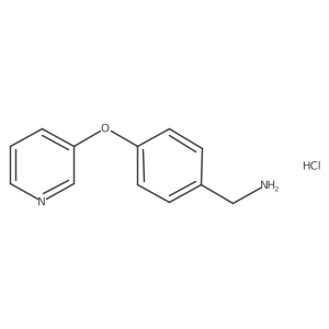 (4-(Pyridin-3-yloxy)phenyl)methanamine hydrochloride结构式