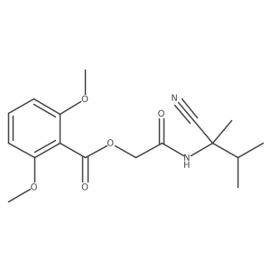 [(1-Cyano-1,2-dimethylpropyl)carbamoyl]methyl 2,6-dimethoxybenzoate Structure