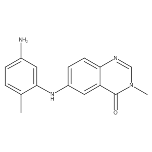 6-(5-amino-2-methylphenylamino)-3-methylquinazolin-4(3H)-one Structure