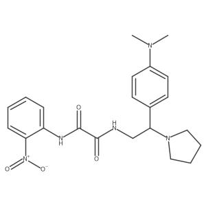 N1-(2-(4-(dimethylamino)phenyl)-2-(pyrrolidin-1-yl)ethyl)-N2-(2-nitrophenyl)oxalamide Structure