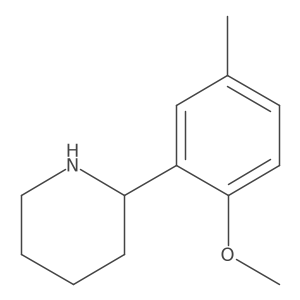 2-(2-Methoxy-5-methylphenyl)piperidine Structure
