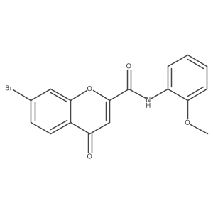 COc1ccccc1NC(=O)c1cc(=O)c2ccc(Br)cc2o1结构式