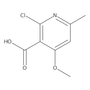 3-Pyridinecarboxylic acid, 2-chloro-4-methoxy-6-methyl-结构式