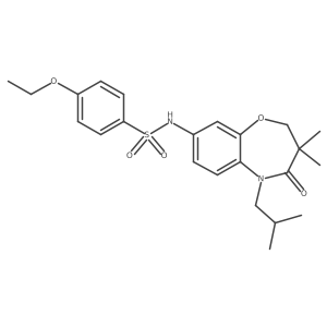 4-ethoxy-N-(5-isobutyl-3,3-dimethyl-4-oxo-2,3,4,5-tetrahydrobenzo[b][1,4]oxazepin-8-yl)benzenesulfonamide结构式