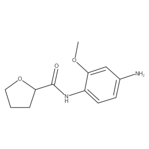 N-(4-Amino-2-methoxyphenyl)tetrahydrofuran-2-carboxamide结构式