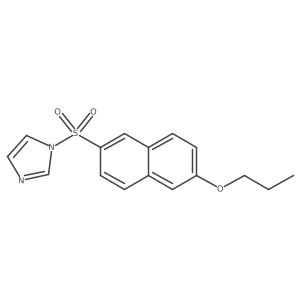 1-((6-propoxynaphthalen-2-yl)sulfonyl)-1H-imidazole结构式