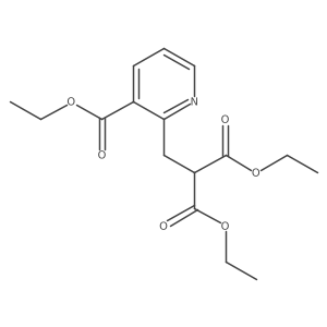 2-[[3-(Ethoxycarbonyl)-2-pyridinyl]methyl]propanedioic acid 1,3-diethyl ester Structure
