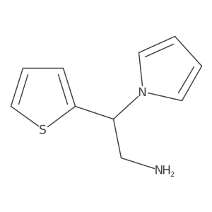 2-(1H-pyrrol-1-yl)-2-(thiophen-2-yl)ethan-1-amine结构式