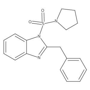 2-benzyl-1-(pyrrolidin-1-ylsulfonyl)-1H-benzo[d]imidazole Structure