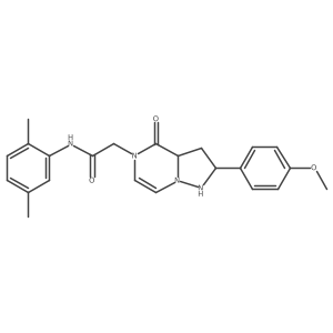 N-(2,5-dimethylphenyl)-2-[2-(4-methoxyphenyl)-4-oxo-4H,5H-pyrazolo[1,5-a]pyrazin-5-yl]acetamide结构式