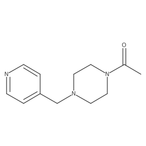 1-{4-[(Pyridin-4-yl)methyl]piperazin-1-yl}ethan-1-one Structure