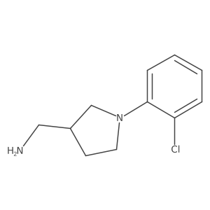 1-[1-(2-Chlorophenyl)pyrrolidin-3-yl]methanamine结构式