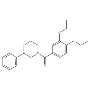(3,4-Diethoxyphenyl)(2-phenylmorpholino)methanone Structure