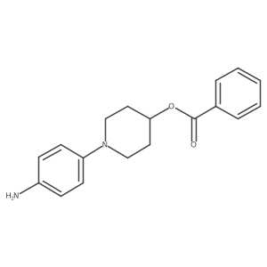 1-(4-Aminophenyl)piperidin-4-yl benzoate结构式