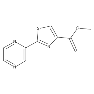 Methyl 2-(2-Pyrazinyl)thiazole-4-carboxylate Structure