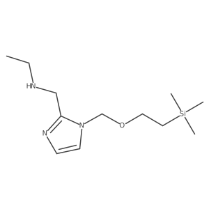 ethyl-[1-(2-trimethylsilanyl-ethoxymethyl)-1H-imidazol-2-ylmethyl]-amine Structure