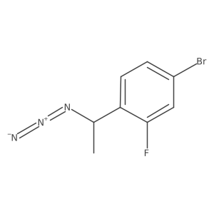 1-(1-Azidoethyl)-4-bromo-2-fluorobenzene Structure
