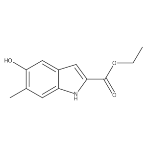 5-hydroxy-6-methyl-1H-indole-2-carboxylic acid ethyl ester结构式