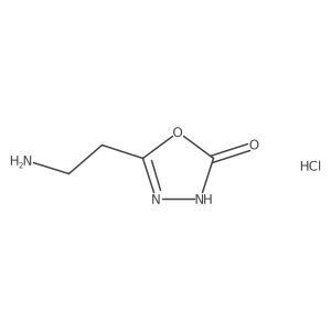 5-(2-Aminoethyl)-2,3-dihydro-1,3,4-oxadiazol-2-one hydrochloride Structure