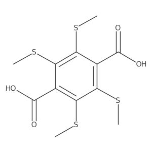 2,3,5,6-Tetrakis(methylthio)terephthalic acid结构式