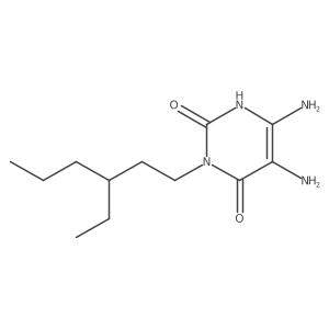 5,6-Diamino-3-(3-ethylhexyl)pyrimidine-2,4(1h,3h)-dione结构式