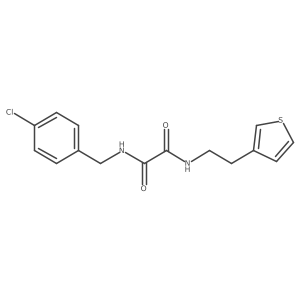 N'-[(4-chlorophenyl)methyl]-N-[2-(thiophen-3-yl)ethyl]ethanediamide Structure