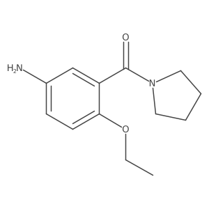 (5-Amino-2-ethoxyphenyl)-pyrrolidin-1-yl-methanone结构式