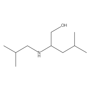 4-Methyl-2-[(2-methylpropyl)amino]pentan-1-ol结构式
