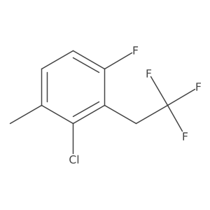 2-Chloro-4-fluoro-1-methyl-3-(2,2,2-trifluoroethyl)benzene结构式