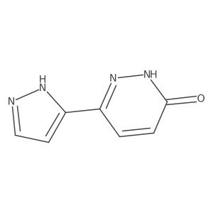 3-(1H-pyrazol-5-yl)-1H-pyridazin-6-one结构式