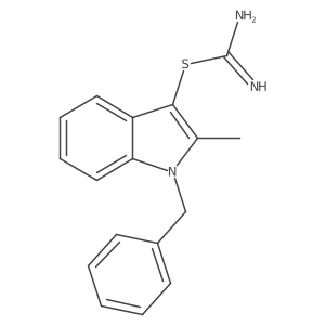 [(1-benzyl-2-methyl-1H-indol-3-yl)sulfanyl]methanimidamide Structure