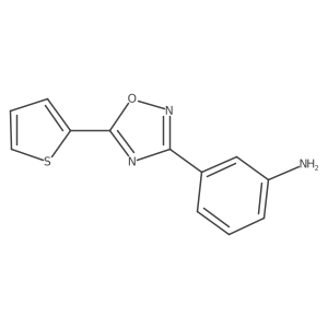 3-[5-(Thiophen-2-yl)-1,2,4-oxadiazol-3-yl]aniline Structure