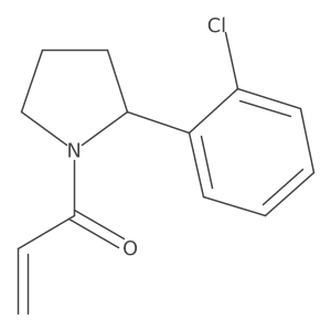 1-[2-(2-Chlorophenyl)pyrrolidin-1-yl]prop-2-en-1-one结构式
