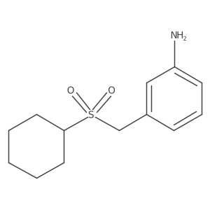 3-[(Cyclohexanesulfonyl)methyl]aniline Structure