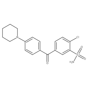 2-Chloro-5-(4-piperidin-1-yl-benzoyl)-benzenesulfonamide Structure