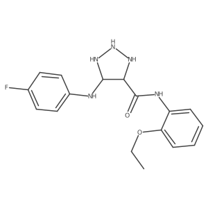 N-(2-ethoxyphenyl)-5-(4-fluoroanilino)triazolidine-4-carboxamide Structure