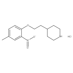 4-[2-(4-Methyl-2-nitrophenoxy)ethyl]piperidine hydrochloride结构式