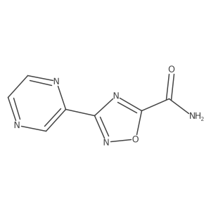 3-(Pyrazin-2-yl)-1,2,4-oxadiazole-5-carboxamide Structure