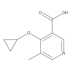 4-Cyclopropoxy-5-methylnicotinic acid Structure