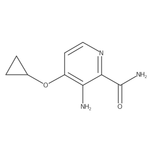 3-Amino-4-cyclopropoxypicolinamide结构式