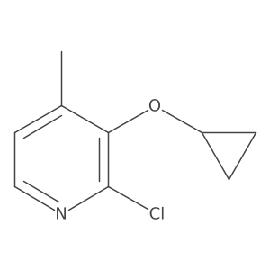 2-Chloro-3-cyclopropoxy-4-methylpyridine结构式