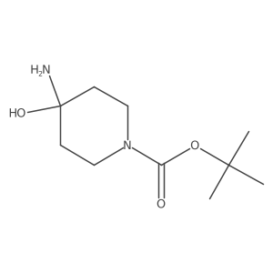 tert-Butyl 4-amino-4-hydroxypiperidine-1-carboxylate Structure